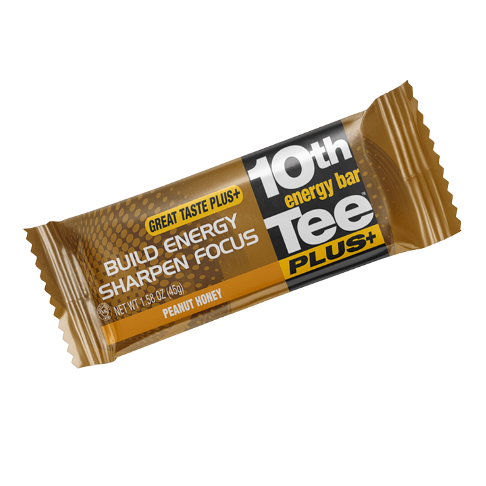 10th Tee PLUS+ Peanut Honey Energy Bar – Golf Energy Bar