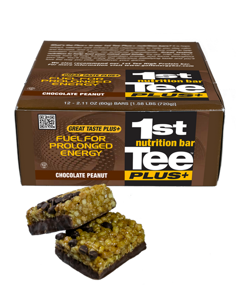 1st Tee PLUS+ Chocolate Peanut Nutrition Bar