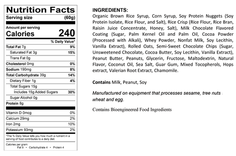 1st Tee PLUS+ Chocolate Peanut Nutrition Bar
