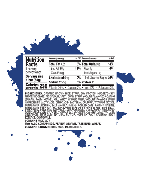 1st Tee PLUS+ Oatmeal Raisin Nutrition Bar