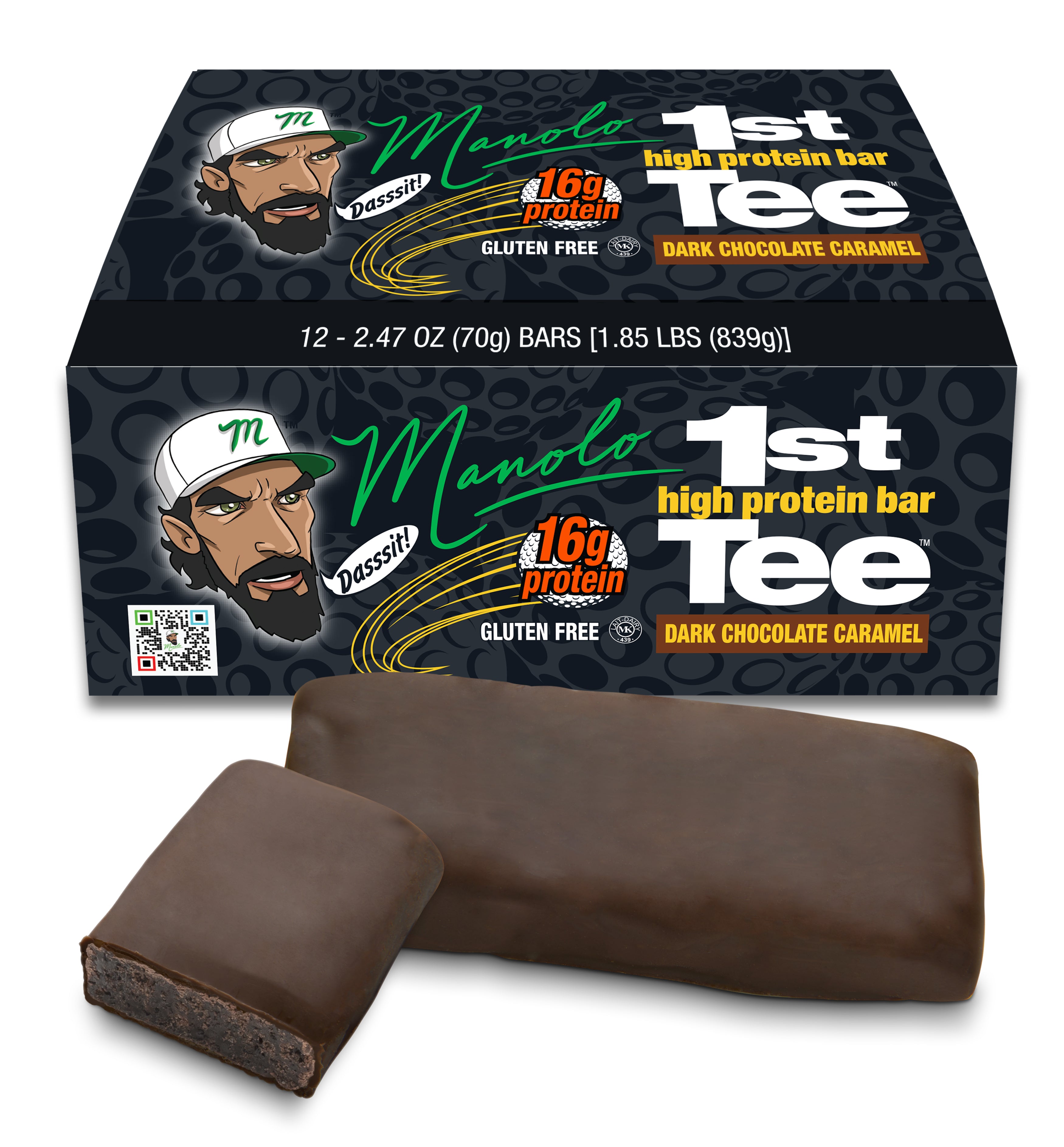 Manolo - 1st Tee High Protein Bar – Golf Energy Bar