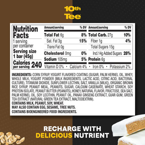 10th Tee PLUS+ Peanut Honey Energy Bar